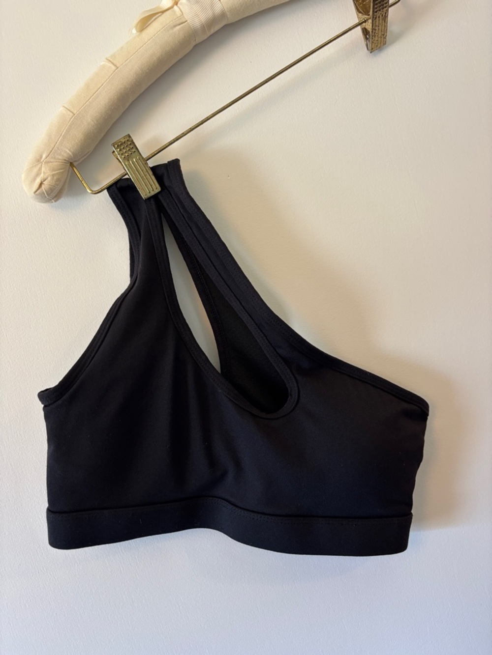 Black Asymmetric Sports Bra - Women Intimates & Sleepwear